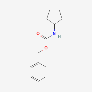 molecular formula C13H15NO2 B3048476 Benzyl cyclopent-3-enylcarbamate CAS No. 170708-34-6