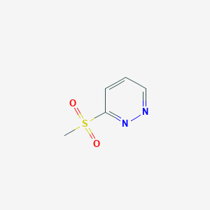 molecular formula C5H6N2O2S B3048481 3-Methylsulfonylpyridazine CAS No. 17075-16-0