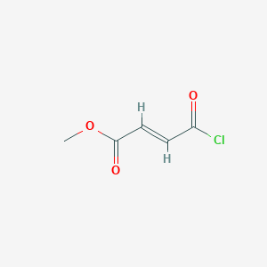 molecular formula C5H5ClO3 B3048487 Methyl 4-chloro-4-oxobut-2-enoate CAS No. 17081-97-9