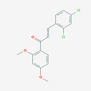molecular formula C17H14Cl2O3 B3048501 2-Propen-1-one, 3-(2,4-dichlorophenyl)-1-(2,4-dimethoxyphenyl)- CAS No. 171365-99-4