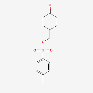 molecular formula C14H18O4S B3048504 (4-Oxocyclohexyl)methyl 4-methylbenzenesulfonate CAS No. 17159-83-0