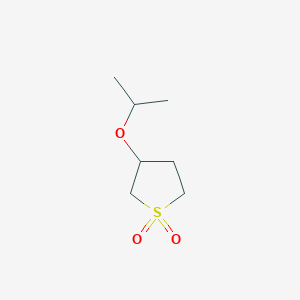 molecular formula C7H14O3S B3048516 3-Isopropoxytetrahydrothiophene 1,1-dioxide CAS No. 17200-23-6