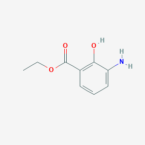 molecular formula C9H11NO3 B3048517 Ethyl 3-amino-2-hydroxybenzoate CAS No. 172092-29-4