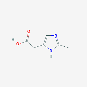 molecular formula C6H8N2O2 B3048521 1H-Imidazole-5-acetic acid, 2-methyl- CAS No. 172499-34-2