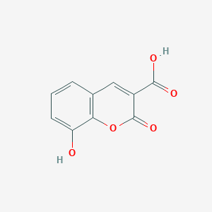 molecular formula C10H6O5 B3048526 8-羟基-2-氧代-2H-色烯-3-羧酸 CAS No. 1728-89-8