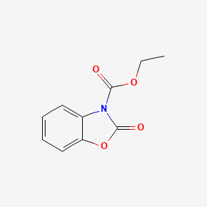 molecular formula C10H9NO4 B3048527 3(2H)-Benzoxazolecarboxylic acid, 2-oxo-, ethyl ester CAS No. 17280-90-9