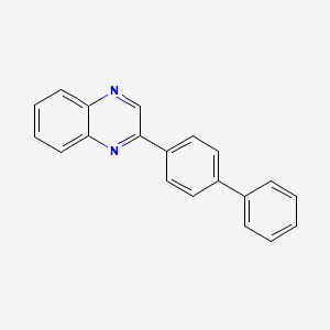 molecular formula C20H14N2 B3048529 2-(联苯-4-基)喹喔啉 CAS No. 17286-67-8