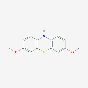 molecular formula C14H13NO2S B3048530 3,7-Dimethoxyphenothiazine CAS No. 1730-43-4