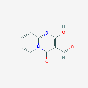 molecular formula C9H6N2O3 B3048535 2-hydroxy-4-oxo-4H-pyrido[1,2-a]pyrimidine-3-carbaldehyde CAS No. 17326-26-0