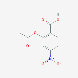 molecular formula C9H7NO6 B3048536 2-Acetoxy-4-nitrobenzoic acid CAS No. 17336-10-6