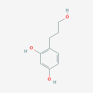 molecular formula C9H12O3 B3048555 4-(3-羟丙基)苯-1,3-二醇 CAS No. 17422-91-2
