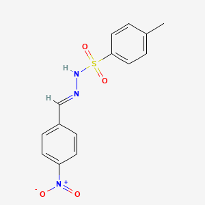 molecular formula C14H13N3O4S B3048566 4-甲基-N'-(4-硝基亚苄基)苯磺酰肼 CAS No. 1747-50-8