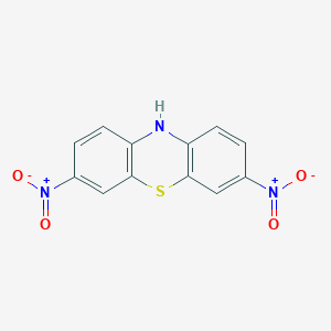molecular formula C12H7N3O4S B3048567 3,7-dinitro-10H-phenothiazine CAS No. 1747-90-6