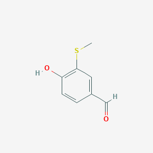 molecular formula C8H8O2S B3048585 4-Hydroxy-3-(methylsulfanyl)benzaldehyde CAS No. 175397-21-4
