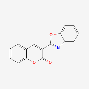 2H-1-Benzopyran-2-one, 3-(2-benzoxazolyl)-