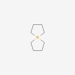 molecular formula C8H16Si B3048598 5-Silaspiro[4.4]nonane CAS No. 176-51-2