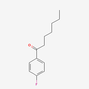 molecular formula C13H17FO B3048617 1-Heptanone, 1-(4-fluorophenyl)- CAS No. 1766-85-4