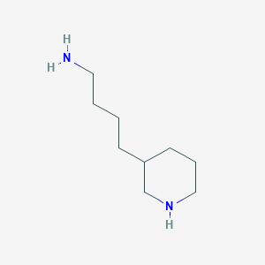 molecular formula C9H20N2 B3048626 3-Piperidinebutanamine CAS No. 1772-29-8