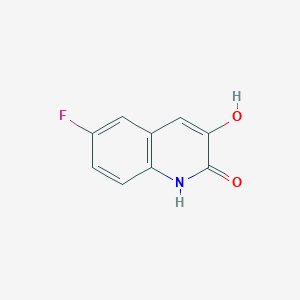 molecular formula C9H6FNO2 B3048644 6-氟-3-羟基喹啉-2(1H)-酮 CAS No. 177944-69-3