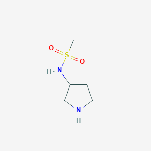molecular formula C5H12N2O2S B3048649 N-(Pyrrolidin-3-yl)methanesulfonamide CAS No. 178105-25-4