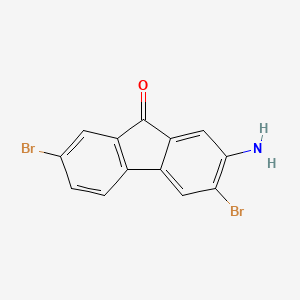 2-Amino-3,7-dibromo-9h-fluoren-9-one