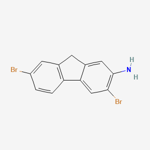 3,7-Dibromo-9h-fluoren-2-amine