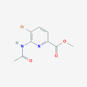 molecular formula C9H9BrN2O3 B3048670 Methyl 6-acetamido-5-bromopicolinate CAS No. 178876-84-1