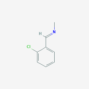 molecular formula C8H8ClN B3048680 Methanamine, N-[(2-chlorophenyl)methylene]- CAS No. 17972-08-6