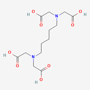 molecular formula C13H22N2O8 B3048685 Glycine, N,N'-1,5-pentanediylbis[N-(carboxymethyl)- CAS No. 1798-14-7