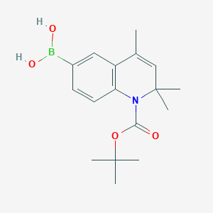 (1-(tert-Butoxycarbonyl)-2,2,4-trimethyl-1,2-dihydroquinolin-6-yl)boronic acid