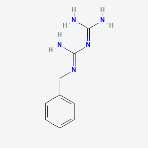 molecular formula C9H13N5 B3048703 2-苄基-1-(二氨基亚甲基)胍 CAS No. 18030-95-0