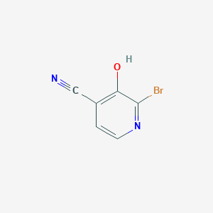 molecular formula C6H3BrN2O B3048704 2-溴-3-羟基吡啶-4-腈 CAS No. 1803562-30-2