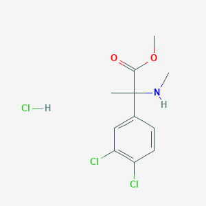 Methyl 2-(3,4-dichlorophenyl)-2-(methylamino)propanoate hydrochloride