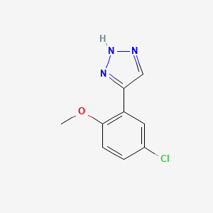 4-(5-chloro-2-methoxyphenyl)-1H-1,2,3-triazole