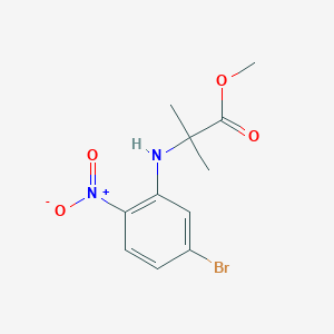 Methyl 2-[(5-bromo-2-nitrophenyl)amino]-2-methylpropanoate
