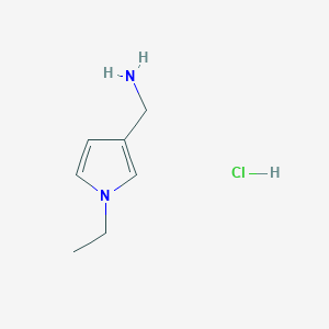 (1-ethyl-1H-pyrrol-3-yl)methanamine hydrochloride