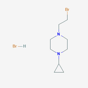 molecular formula C9H18Br2N2 B3048734 1-(2-Bromoethyl)-4-cyclopropylpiperazine hydrobromide CAS No. 1803607-91-1