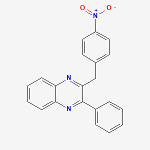Quinoxaline, 2-[(4-nitrophenyl)methyl]-3-phenyl-