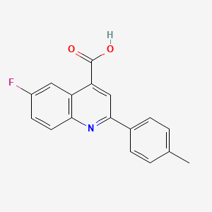 6-Fluoro-2-(4-methylphenyl)quinoline-4-carboxylic acid
