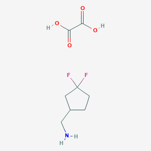 molecular formula C8H13F2NO4 B3048752 (3,3-Difluorocyclopentyl)methanamine oxalate CAS No. 1807542-96-6