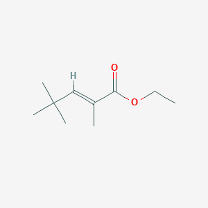 molecular formula C10H18O2 B3048754 Ethyl 2,4,4-trimethylpent-2-enoate CAS No. 1807938-32-4