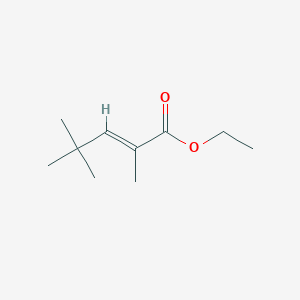 molecular formula C10H18O2 B3048754 2,4,4-三甲基戊-2-烯酸乙酯 CAS No. 1807938-32-4