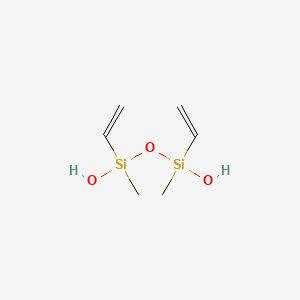 molecular formula C6H14O3Si2 B3048784 1,3-Diethenyl-1,3-dimethyldisiloxane-1,3-diol CAS No. 18162-94-2