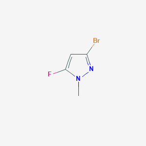 molecular formula C4H4BrFN2 B3048793 3-溴-5-氟-1-甲基-1H-吡唑 CAS No. 1820608-53-4