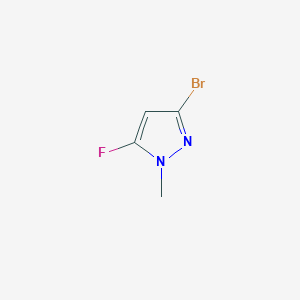 molecular formula C4H4BrFN2 B3048793 3-Bromo-5-fluoro-1-methyl-1H-pyrazole CAS No. 1820608-53-4