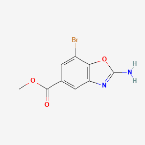 molecular formula C9H7BrN2O3 B3048813 Methyl 2-amino-7-bromo-1,3-benzoxazole-5-carboxylate CAS No. 1820706-65-7