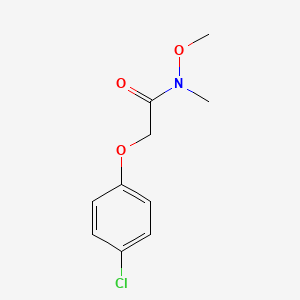 molecular formula C10H12ClNO3 B3048829 2-(4-Chlorophenoxy)-n-methoxy-n-methylacetamide CAS No. 18232-70-7