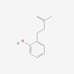 molecular formula C11H14O B3048835 2-(3-甲基丁-3-烯-1-基)苯酚 CAS No. 18272-65-6