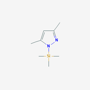 molecular formula C8H16N2Si B3048837 1H-Pyrazole, 3,5-dimethyl-1-(trimethylsilyl)- CAS No. 18290-96-5