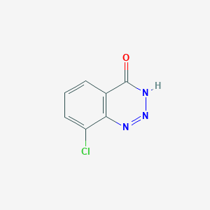 molecular formula C7H4ClN3O B3048847 8-chloro-3H-benzo[d][1,2,3]triazin-4-one CAS No. 18343-45-8